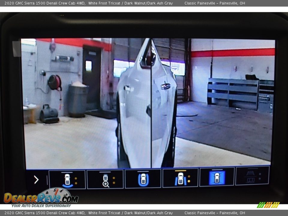 2020 GMC Sierra 1500 Denali Crew Cab 4WD White Frost Tricoat / Dark Walnut/Dark Ash Gray Photo #6
