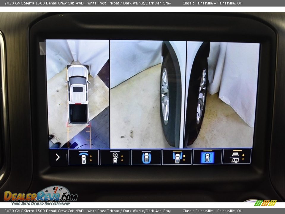 2020 GMC Sierra 1500 Denali Crew Cab 4WD White Frost Tricoat / Dark Walnut/Dark Ash Gray Photo #7