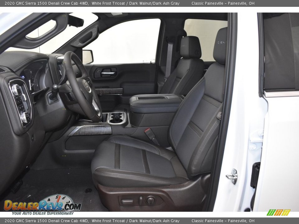 2020 GMC Sierra 1500 Denali Crew Cab 4WD White Frost Tricoat / Dark Walnut/Dark Ash Gray Photo #9