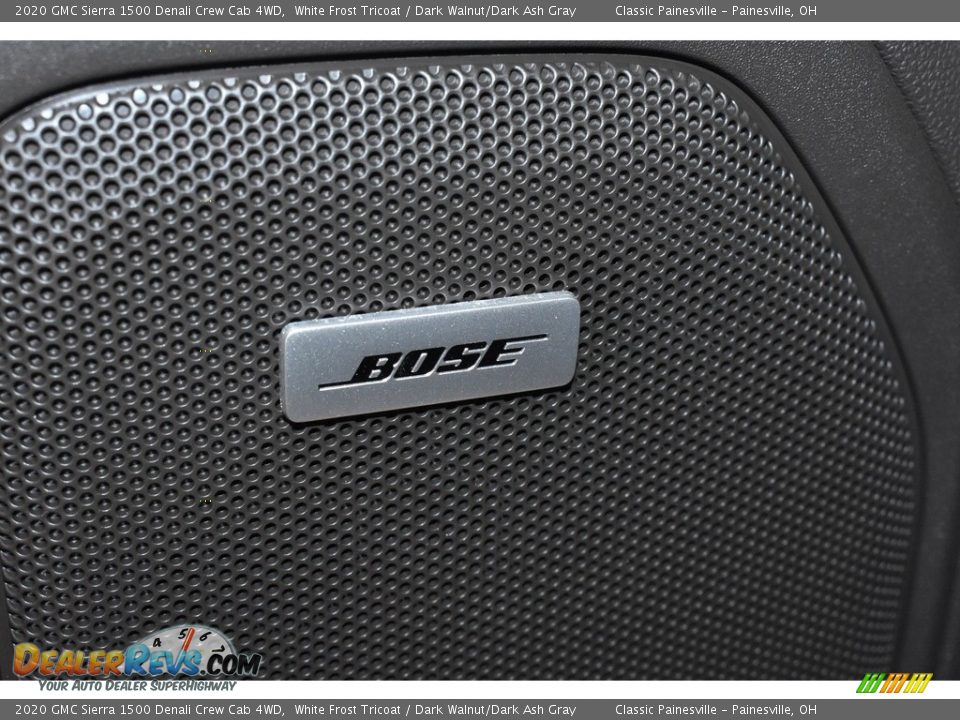 2020 GMC Sierra 1500 Denali Crew Cab 4WD White Frost Tricoat / Dark Walnut/Dark Ash Gray Photo #12