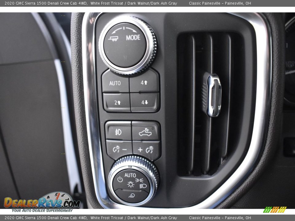 2020 GMC Sierra 1500 Denali Crew Cab 4WD White Frost Tricoat / Dark Walnut/Dark Ash Gray Photo #14