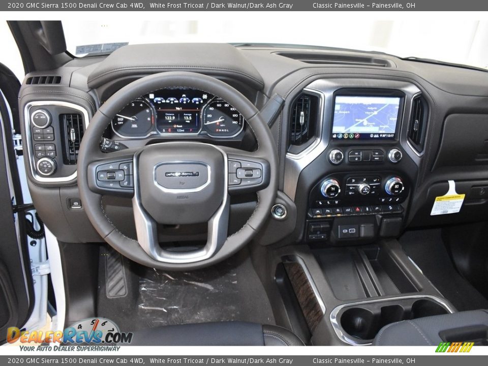 2020 GMC Sierra 1500 Denali Crew Cab 4WD White Frost Tricoat / Dark Walnut/Dark Ash Gray Photo #17
