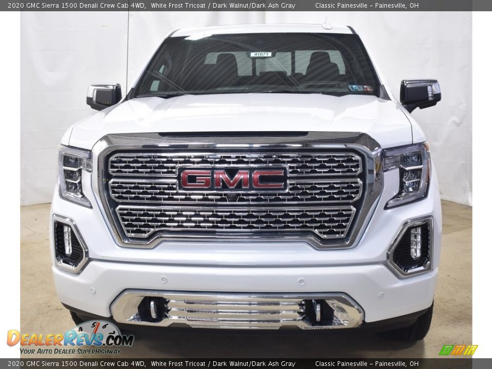 2020 GMC Sierra 1500 Denali Crew Cab 4WD White Frost Tricoat / Dark Walnut/Dark Ash Gray Photo #20