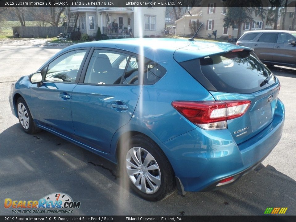 2019 Subaru Impreza 2.0i 5-Door Island Blue Pearl / Black Photo #5