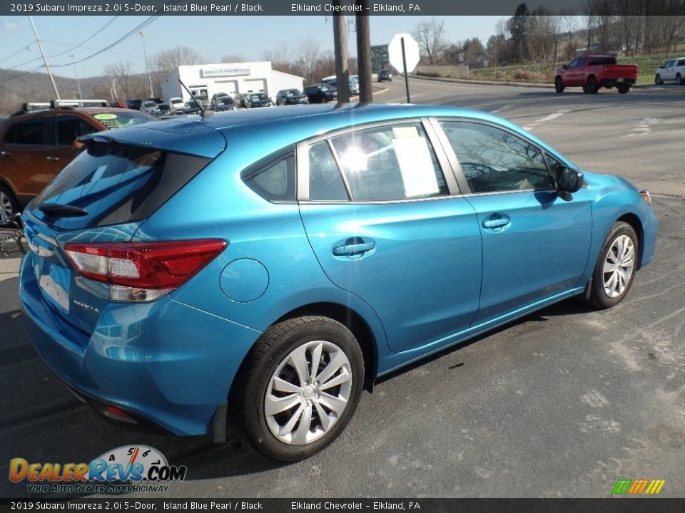 2019 Subaru Impreza 2.0i 5-Door Island Blue Pearl / Black Photo #7