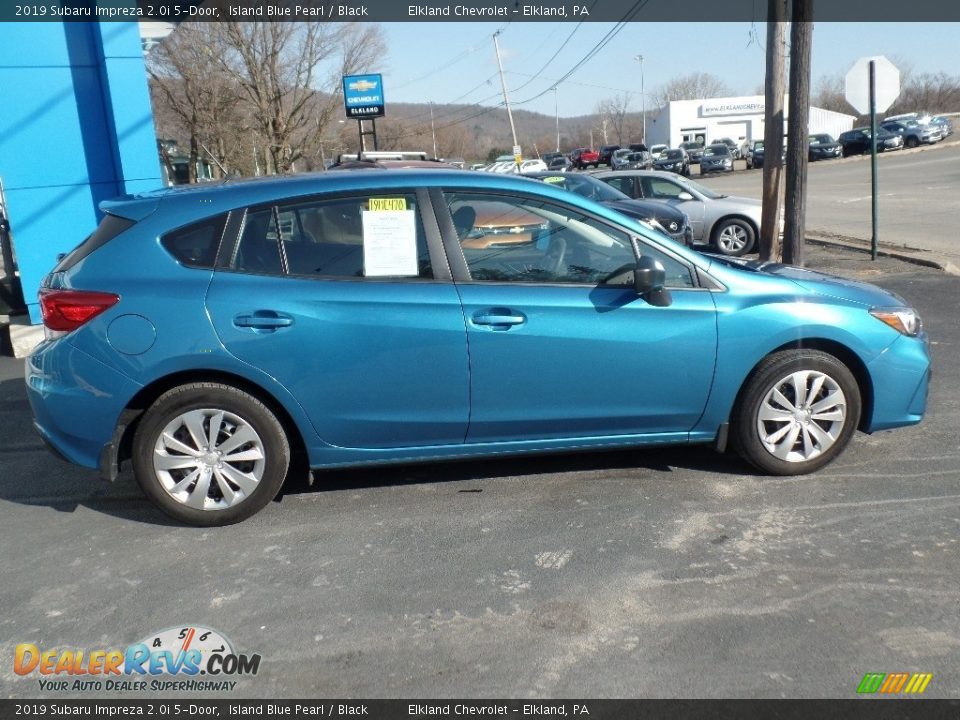 2019 Subaru Impreza 2.0i 5-Door Island Blue Pearl / Black Photo #8