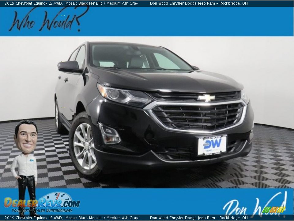 2019 Chevrolet Equinox LS AWD Mosaic Black Metallic / Medium Ash Gray Photo #1