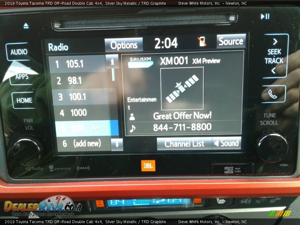 2019 Toyota Tacoma TRD Off-Road Double Cab 4x4 Silver Sky Metallic / TRD Graphite Photo #21