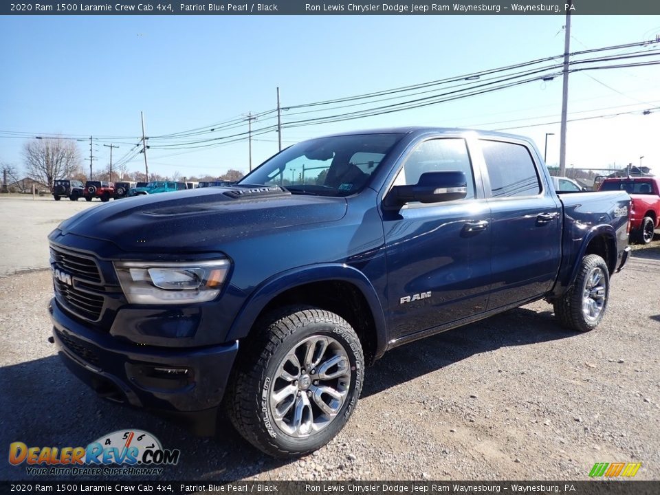 2020 Ram 1500 Laramie Crew Cab 4x4 Patriot Blue Pearl / Black Photo #1