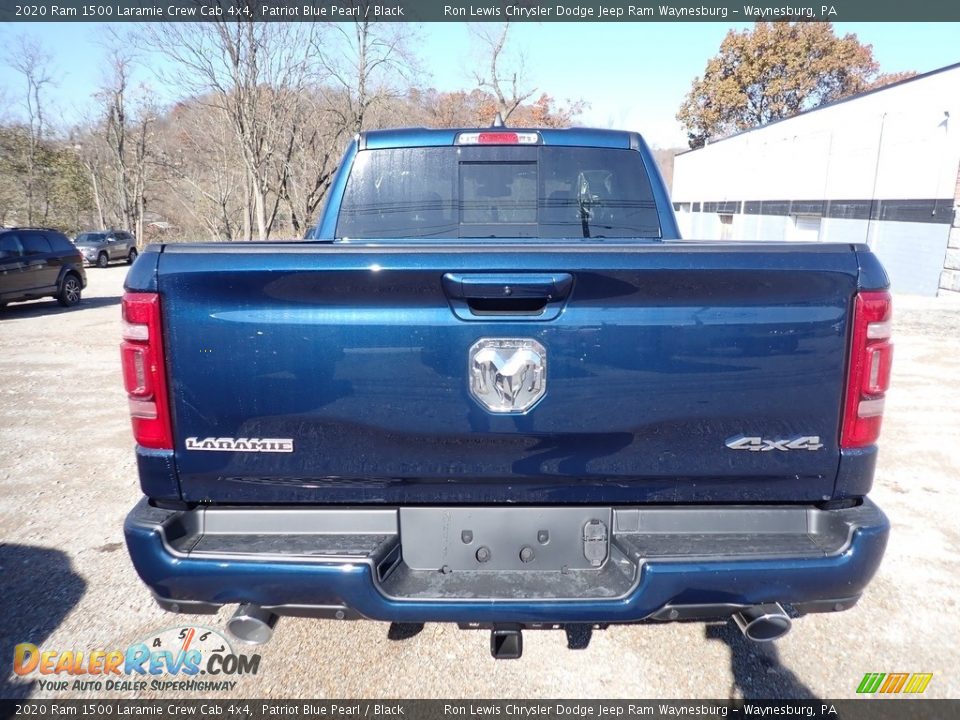2020 Ram 1500 Laramie Crew Cab 4x4 Patriot Blue Pearl / Black Photo #4