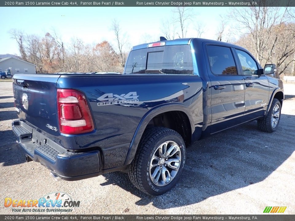 2020 Ram 1500 Laramie Crew Cab 4x4 Patriot Blue Pearl / Black Photo #5
