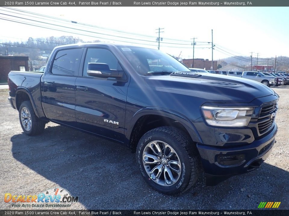 2020 Ram 1500 Laramie Crew Cab 4x4 Patriot Blue Pearl / Black Photo #7
