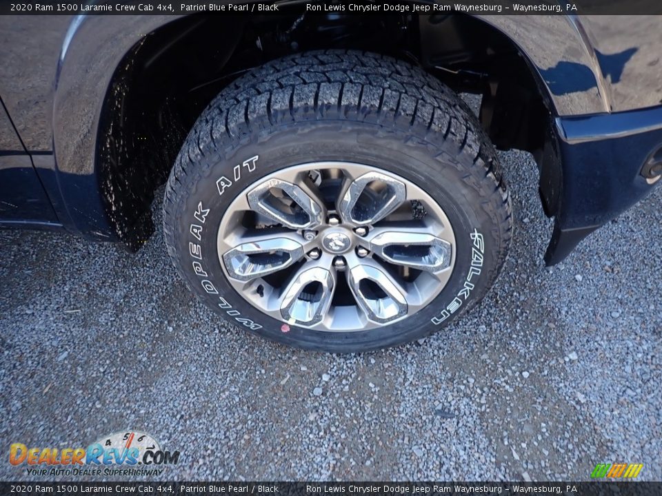 2020 Ram 1500 Laramie Crew Cab 4x4 Patriot Blue Pearl / Black Photo #8