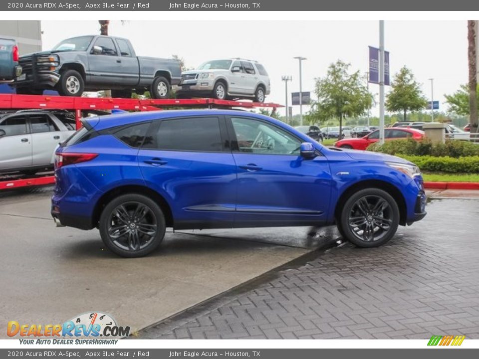 2020 Acura RDX A-Spec Apex Blue Pearl / Red Photo #8