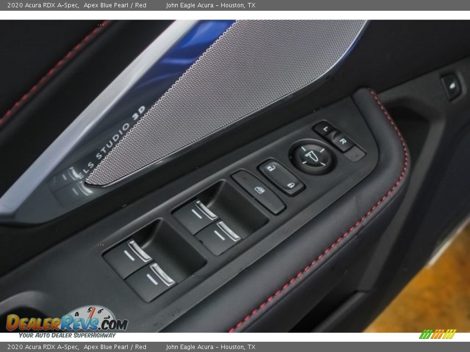 2020 Acura RDX A-Spec Apex Blue Pearl / Red Photo #12