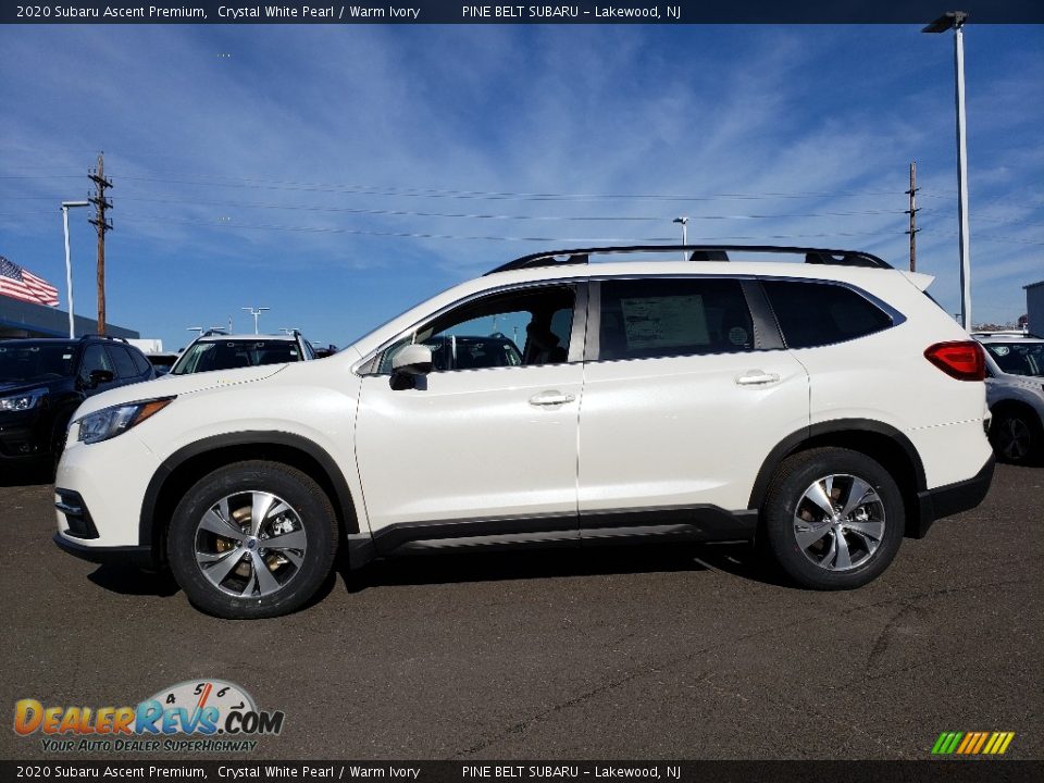 2020 Subaru Ascent Premium Crystal White Pearl / Warm Ivory Photo #3