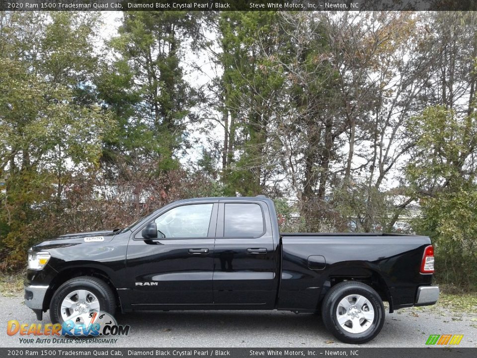 2020 Ram 1500 Tradesman Quad Cab Diamond Black Crystal Pearl / Black Photo #1
