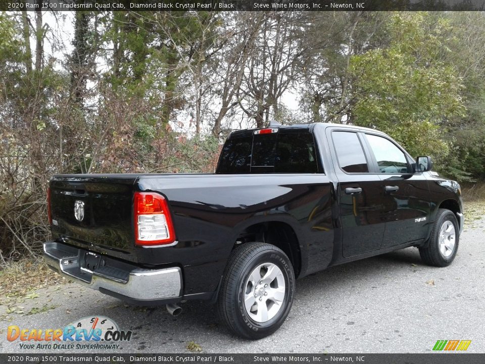 2020 Ram 1500 Tradesman Quad Cab Diamond Black Crystal Pearl / Black Photo #6