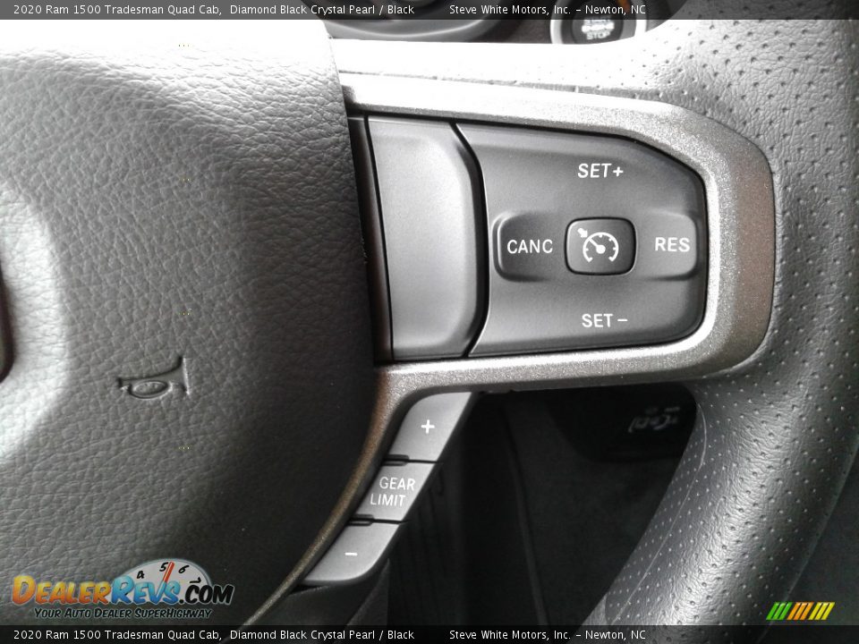 2020 Ram 1500 Tradesman Quad Cab Diamond Black Crystal Pearl / Black Photo #16