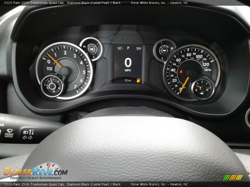 2020 Ram 1500 Tradesman Quad Cab Diamond Black Crystal Pearl / Black Photo #17