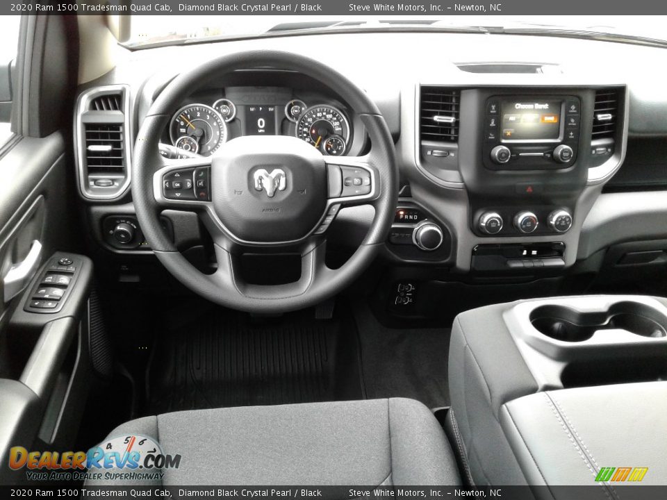2020 Ram 1500 Tradesman Quad Cab Diamond Black Crystal Pearl / Black Photo #23