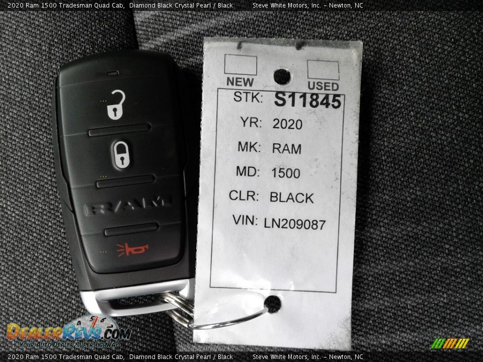 2020 Ram 1500 Tradesman Quad Cab Diamond Black Crystal Pearl / Black Photo #24