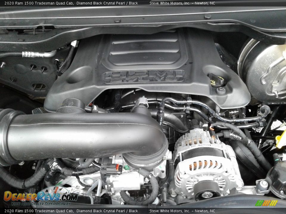 2020 Ram 1500 Tradesman Quad Cab Diamond Black Crystal Pearl / Black Photo #25