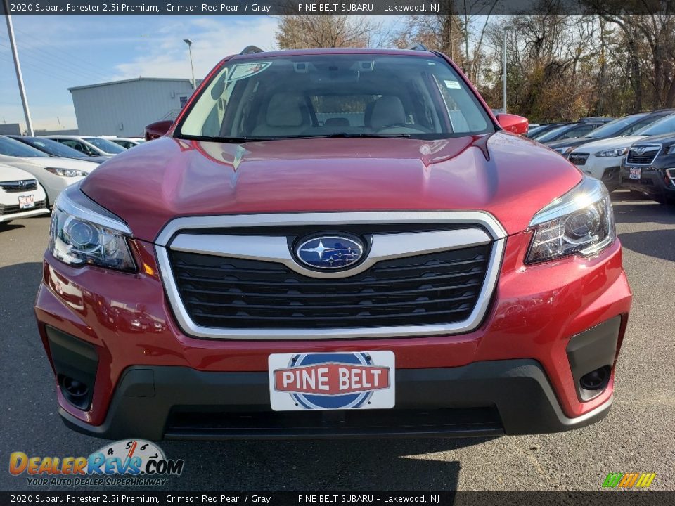 2020 Subaru Forester 2.5i Premium Crimson Red Pearl / Gray Photo #2