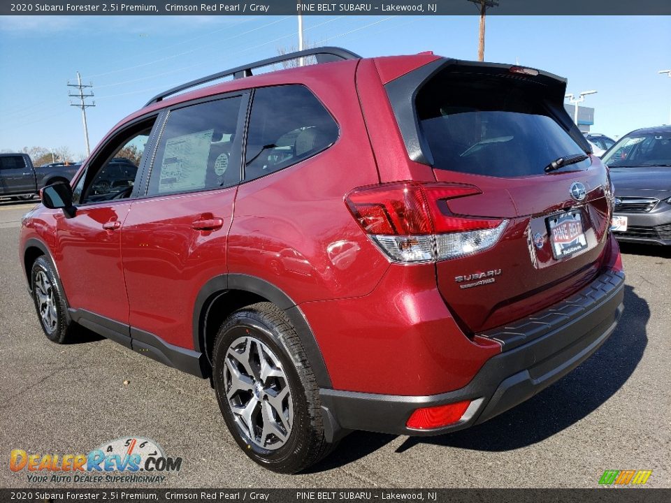 2020 Subaru Forester 2.5i Premium Crimson Red Pearl / Gray Photo #4