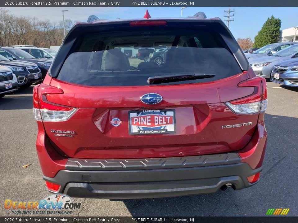 2020 Subaru Forester 2.5i Premium Crimson Red Pearl / Gray Photo #5