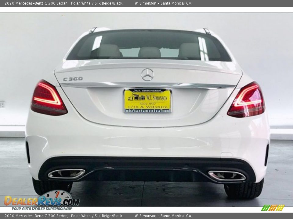 2020 Mercedes-Benz C 300 Sedan Polar White / Silk Beige/Black Photo #3