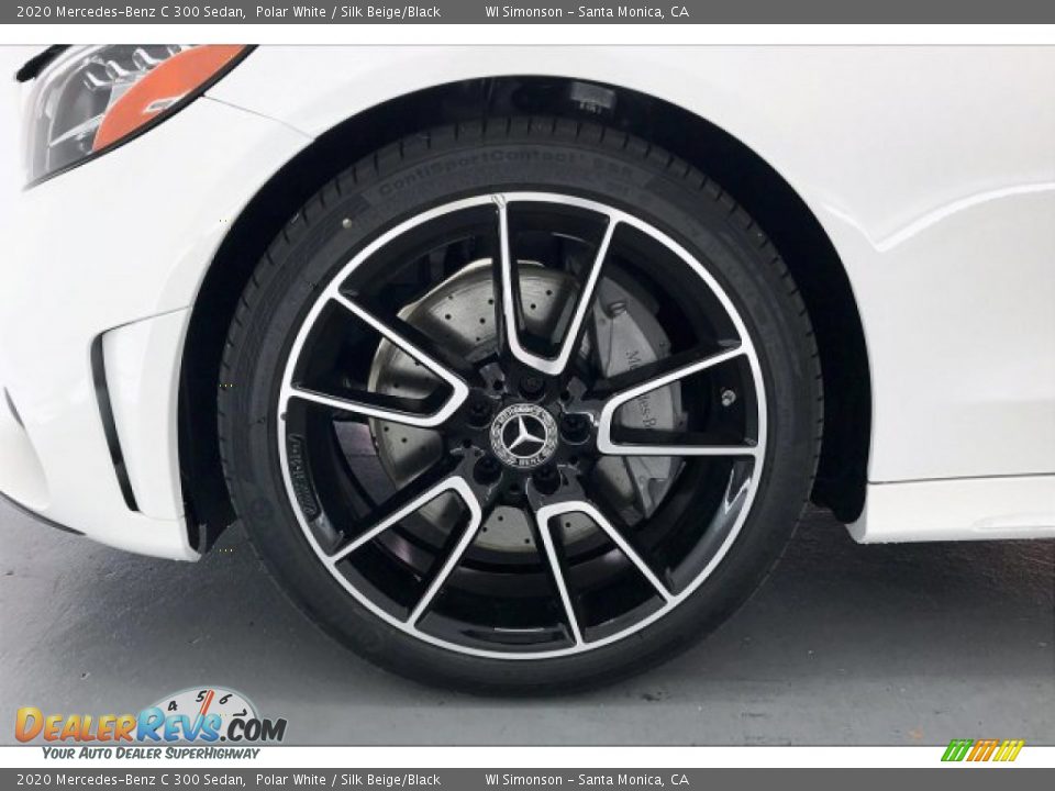 2020 Mercedes-Benz C 300 Sedan Polar White / Silk Beige/Black Photo #9