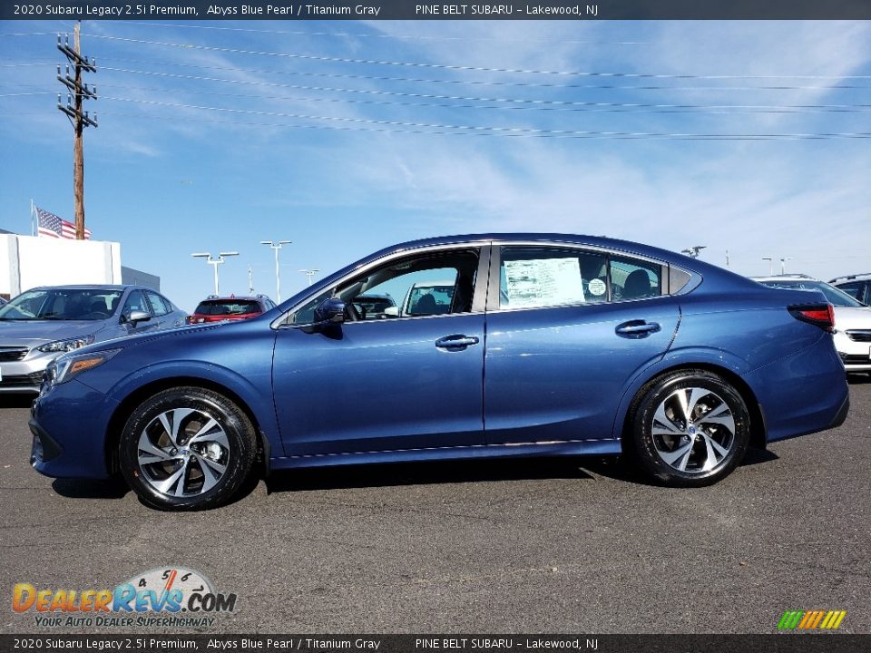 2020 Subaru Legacy 2.5i Premium Abyss Blue Pearl / Titanium Gray Photo #3