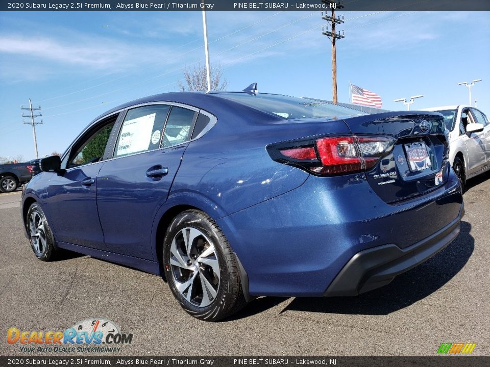 2020 Subaru Legacy 2.5i Premium Abyss Blue Pearl / Titanium Gray Photo #4