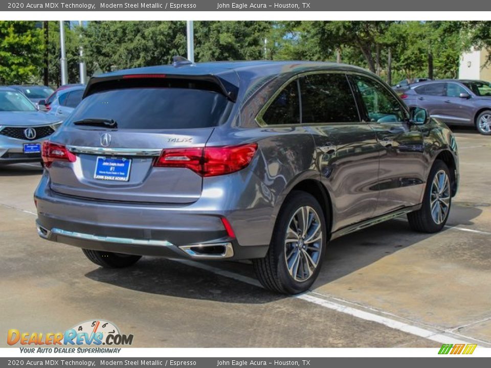 2020 Acura MDX Technology Modern Steel Metallic / Espresso Photo #7