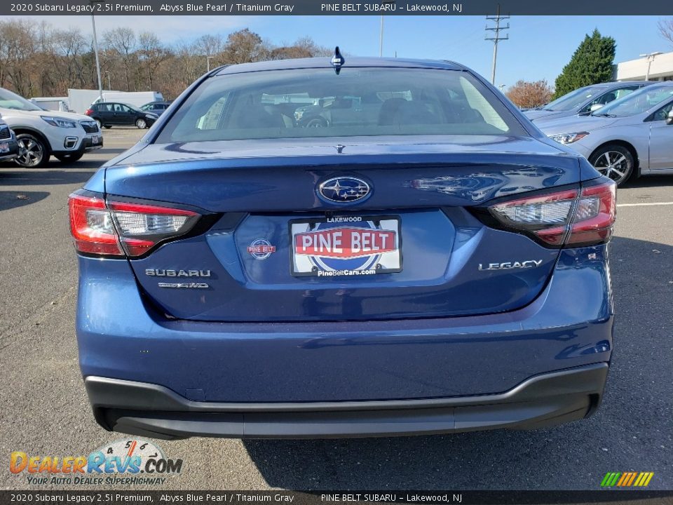 2020 Subaru Legacy 2.5i Premium Abyss Blue Pearl / Titanium Gray Photo #5