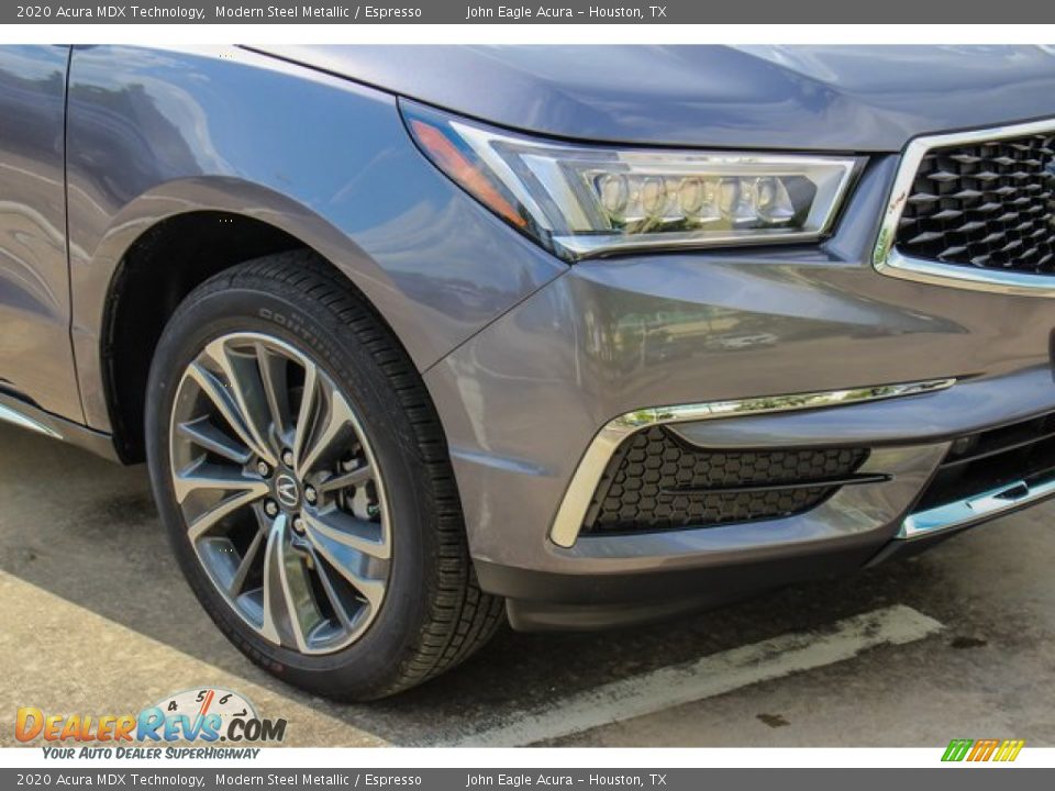 2020 Acura MDX Technology Modern Steel Metallic / Espresso Photo #10