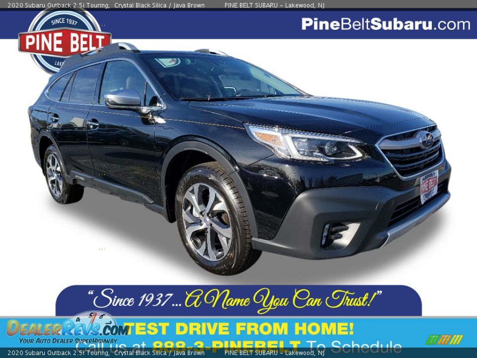 2020 Subaru Outback 2.5i Touring Crystal Black Silica / Java Brown Photo #1