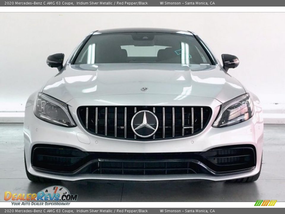 2020 Mercedes-Benz C AMG 63 Coupe Iridium Silver Metallic / Red Pepper/Black Photo #2