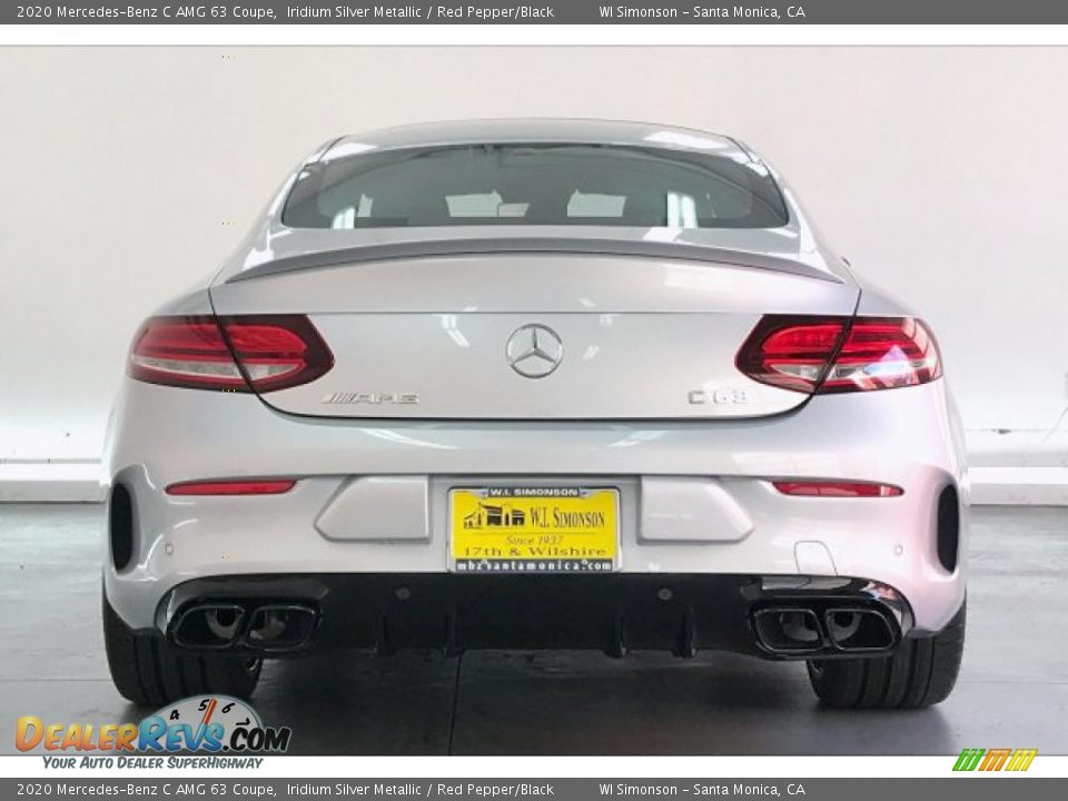 2020 Mercedes-Benz C AMG 63 Coupe Iridium Silver Metallic / Red Pepper/Black Photo #3