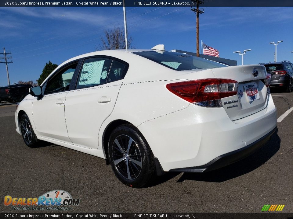 2020 Subaru Impreza Premium Sedan Crystal White Pearl / Black Photo #4