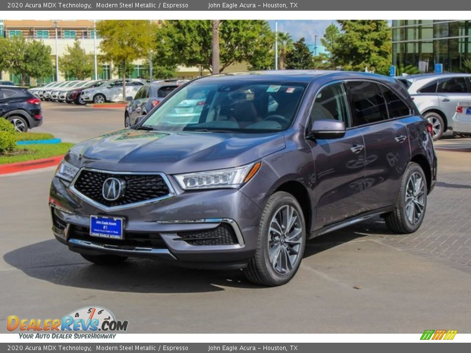 2020 Acura MDX Technology Modern Steel Metallic / Espresso Photo #3