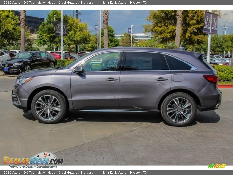 2020 Acura MDX Technology Modern Steel Metallic / Espresso Photo #4