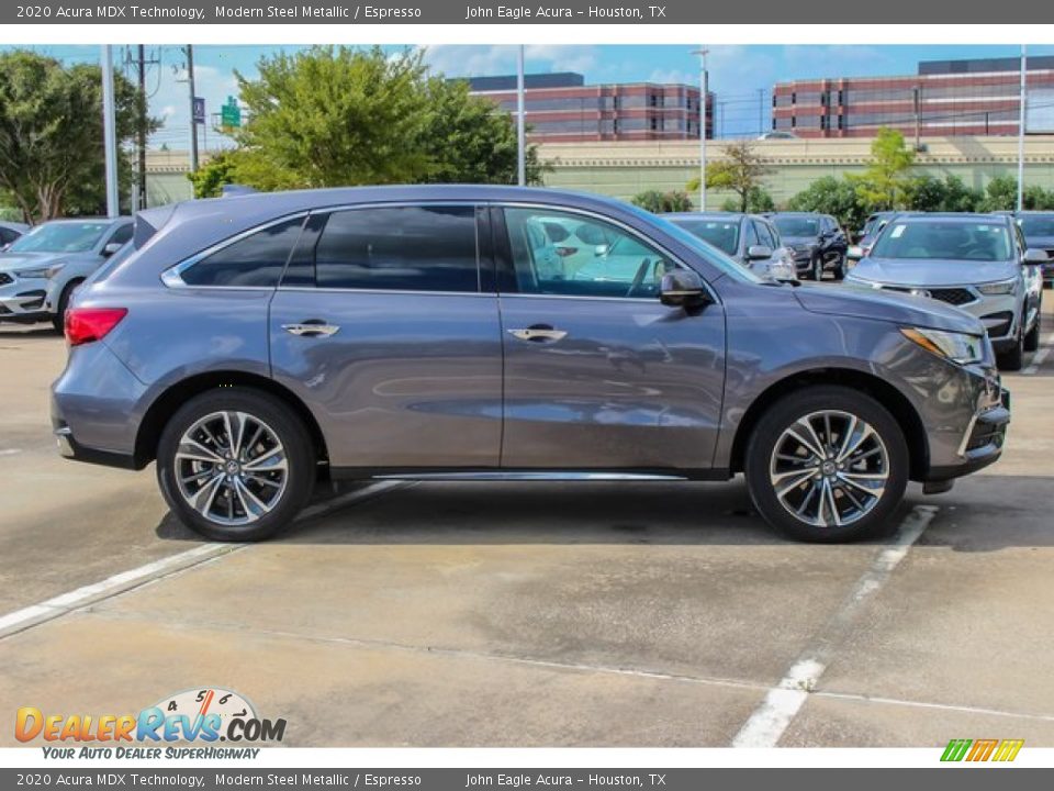 2020 Acura MDX Technology Modern Steel Metallic / Espresso Photo #8