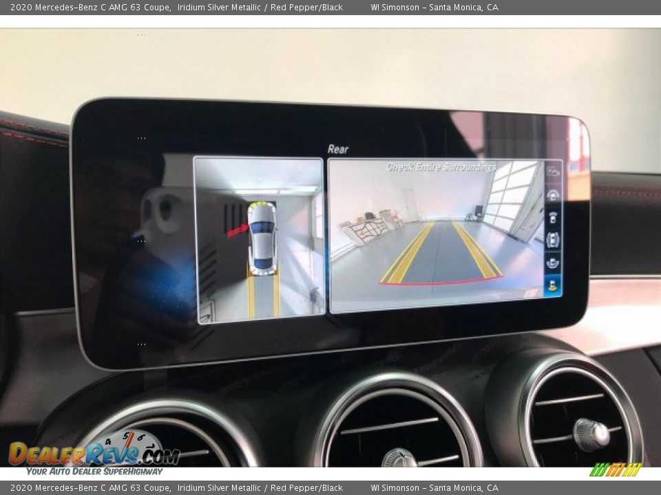 2020 Mercedes-Benz C AMG 63 Coupe Iridium Silver Metallic / Red Pepper/Black Photo #21