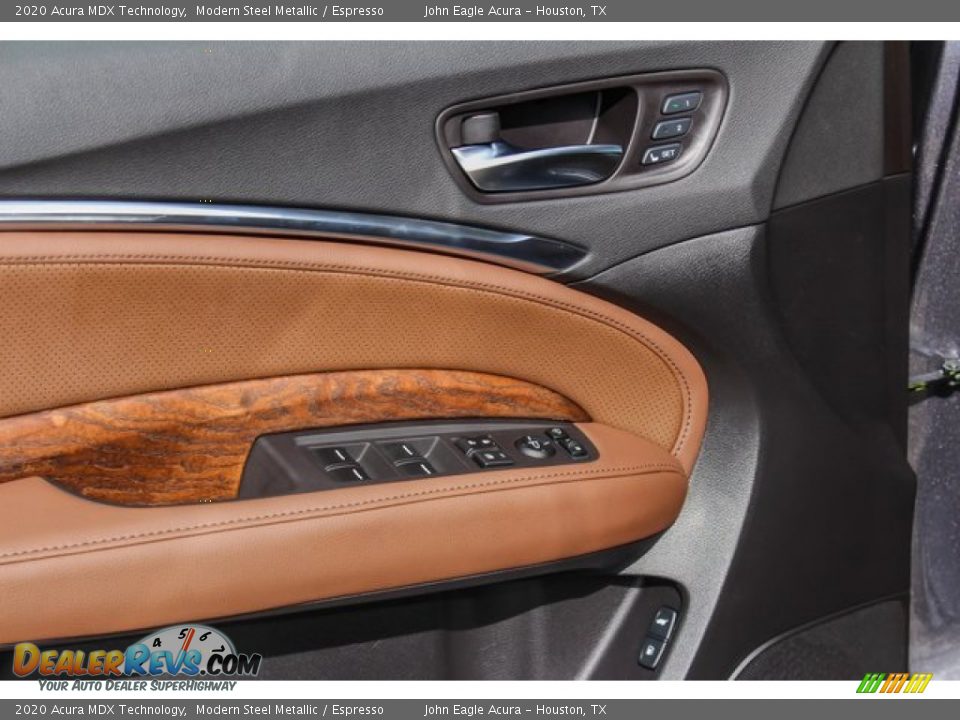 2020 Acura MDX Technology Modern Steel Metallic / Espresso Photo #12