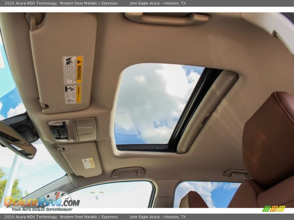 2020 Acura MDX Technology Modern Steel Metallic / Espresso Photo #14