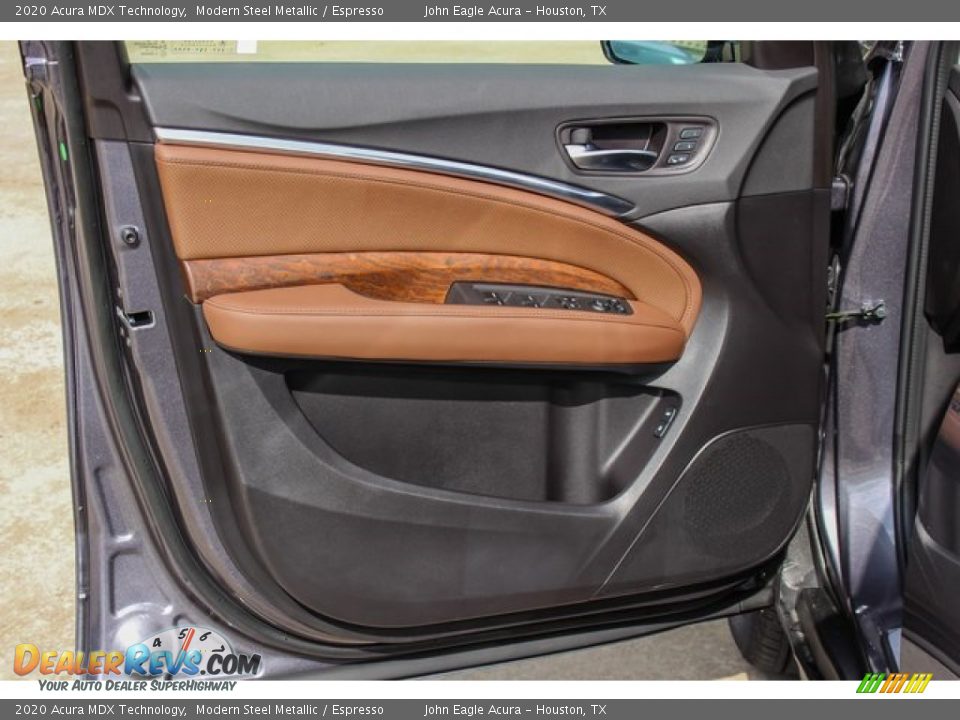 2020 Acura MDX Technology Modern Steel Metallic / Espresso Photo #15