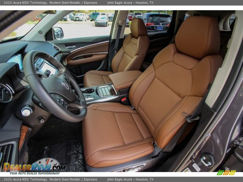 2020 Acura MDX Technology Modern Steel Metallic / Espresso Photo #16