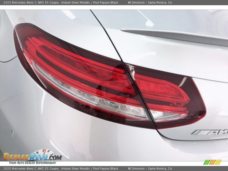 2020 Mercedes-Benz C AMG 63 Coupe Iridium Silver Metallic / Red Pepper/Black Photo #26
